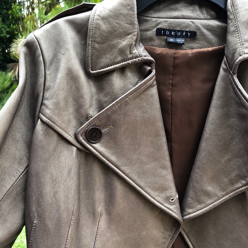 Theory Leather Jacket - Picture 3 of 9